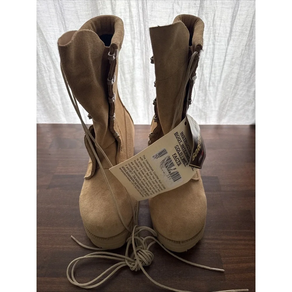 New Belleville ICWT Combat Boots Waterproof Gore-Tex Tan Suede Military USA 3W